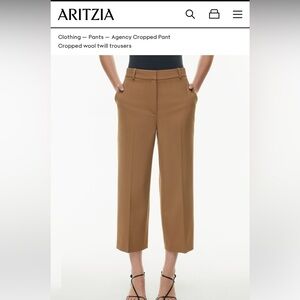 Aritzia Babaton cropped agency pants worn once size 2